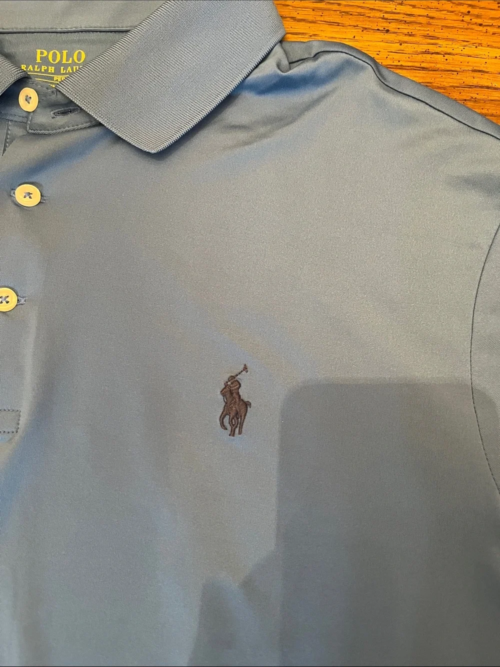 Polo by Ralph Lauren Blue Performance Polo, size large, new‎ with tags